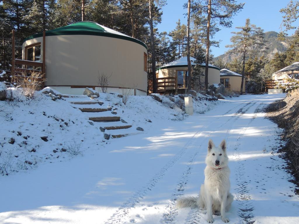 Parc Residentiel De Loisir : Le Loup Blanc Du Riou Hotel Barcelonnette Kültér fotó